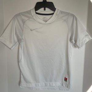 Nike dri-fit shirt, white youth size M